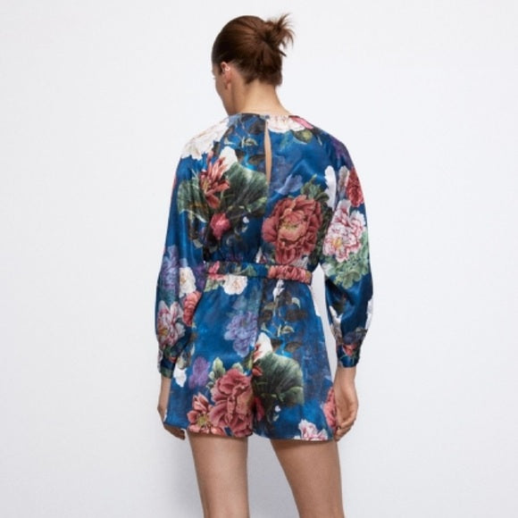 Floral Jumpsuit Shorts