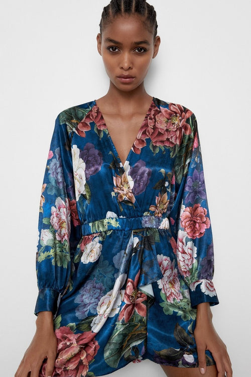 Floral Jumpsuit Shorts